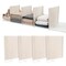 Maplefield 4 Pack Extra Deep Shelf Dividers for Closet Organization, Fabric Shelf Separator, Closet Dividers for Shelves, Sweater Organizer, Ideal for Clothes, Towels, Books - 12 x 9.5 Inches